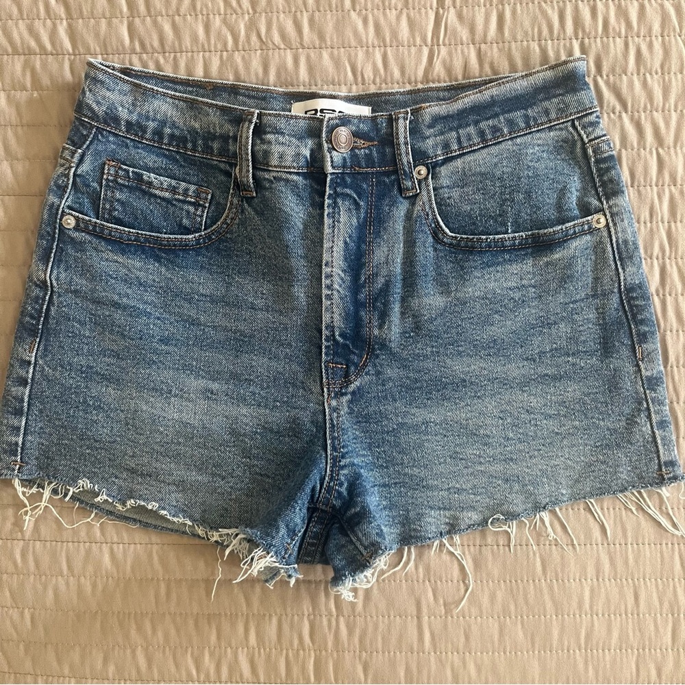 rsq vintage high rise denim shorts
